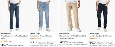 Dennis Lingo Mens Jeans Starts ₹434
