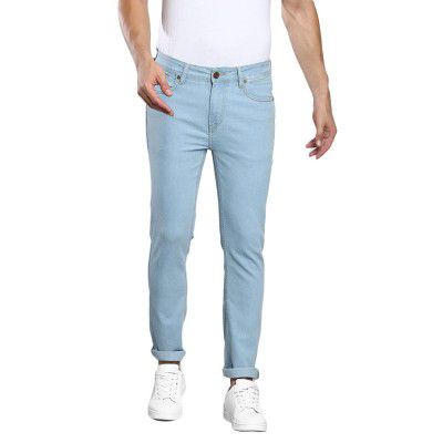 Dennis Lingo Mens Light Slim Fit Mid Rise Denim Jeans