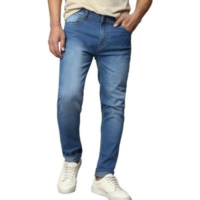 Dennis Lingo Men's Slim Fit Stretchable Denim Solid Jeans