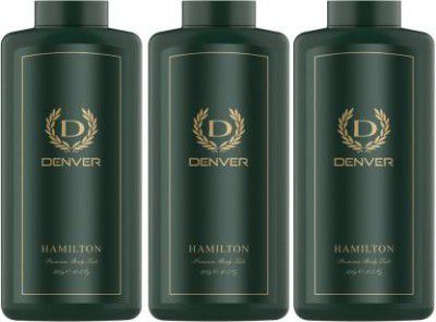 DENVER Hamilton Premium Body Talc Combo (Pack of 3)  (3 x 300 g)