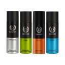 Denver Original, Goat, Vibe & Saxe Deodorant For Men -150 ML Each, Pack of 4...