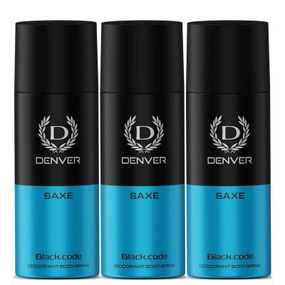 DENVER Saxe Deodorant 150ML(Pack of 3)