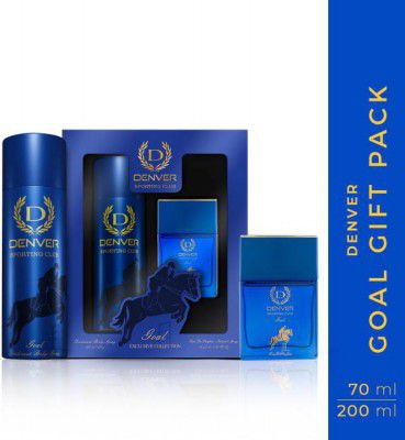 DENVER Sporting_Club Goal Gift Set Deodorant Spray - For Men (270 ml, Pack of 2)
