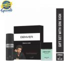 DENVER SRK Signed Black Code Gift Set Combo 200 ml Deodorant + 60 ml Perfume Deodorant Spray - For Men  (260 ml, Pack of 2)...