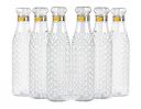 Denzcart Water Bottle 1000 Ml Plastic Fridge Water Bottle | Pack of 6...