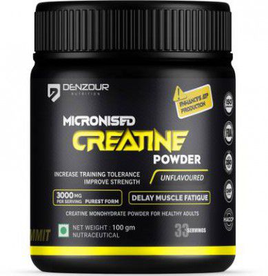 DENZOUR NUTRITION by Pure Micronised Creatine Monohydrate Powder | Enhance Muscle Strength Creatine  (100 g, Unflavoured)