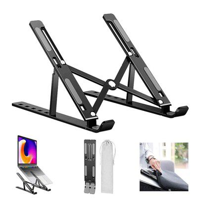DeoDap Adjustable Laptop Stand Holder with Built-in Foldable Legs