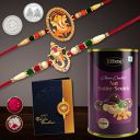 DeoDap Unique Bracelet, Design Rakhi with Card And Chocolate Combo, Multicolour, Set of 2...