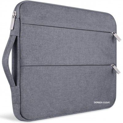 DERBEN CLOVE® Sleek Nylon Fabric Laptop Bag Cover with inner Fur Cushion 