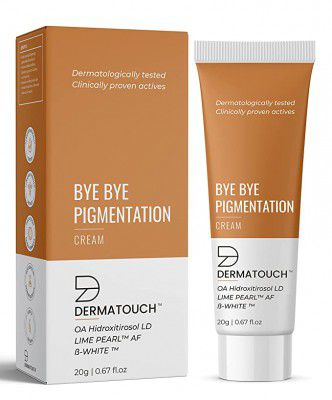 DERMATOUCH Bye Bye Pigmentation Cream for Pigmentation Removal Cream , Anti Pigmentation Cream for Women with Lime Pearl & B-White - 20G