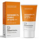 DERMATOUCH Niacinamide 2% Vitamin C Sunscreen for glowing skin | SPF 50+ PA ++++ | Quick Absorbing | Zero White Cast | 30g...