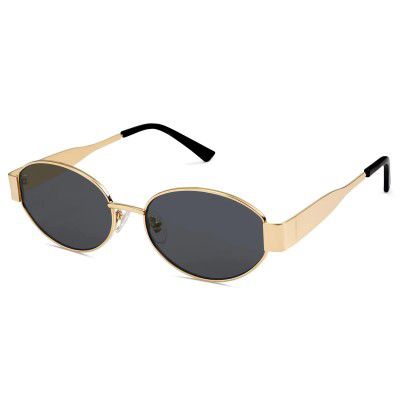Dervin Fashionable Retro Oval Sunglasses for Women & Men