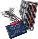 Derwent Sketching Pencil Mixed Media Collection Tin, Professional Quality Mixed Media Sketching Pencils - 34305 (Set Of 12), White...