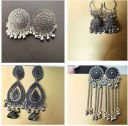 Desi Jhumka Oxidised Earrings/jhumkis,combo of 4 ...