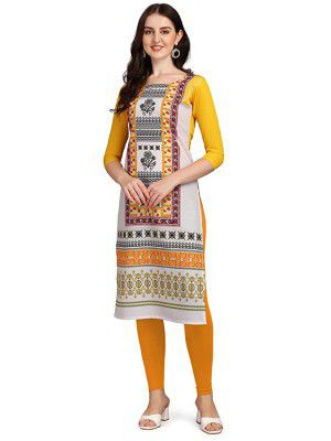 Desi Munde Womens Straight Stitched Kurti