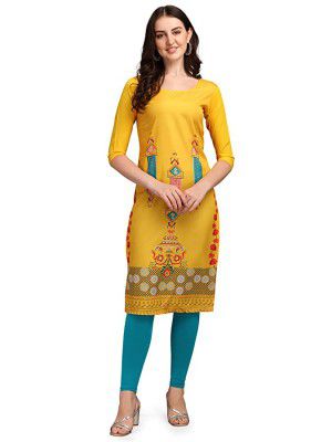Desi Munde Womens Straight Stitched Kurti