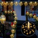 Desidiya 12 Glowing Starburst LED String Lights - 10ft USB Powered Warm White Fairy Lights for Diwali, Christmas, Weddings, Parties, Home, Patio & Garden Decor...