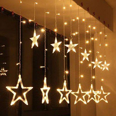 Desi diya 12 Stars LED Diwali Lights Curtain String Lights