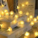Desidiya® 14 LED Rose String Diwali Lights for Decoration for Home Warm White 3 Meter Decorative Fairy Lights...