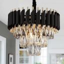 Desidiya Black Mamba Modern Crystal Pendant Light 3  (400MM)...
