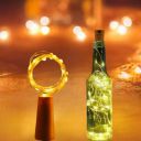 Desidiya® Bottle Lights with Cork - Mini Copper Wire Battery Operated String Decorative Fairy Lights with 20 LEDs (Warm White) - Pack of 1...