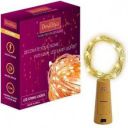Desidiya ® Bottle Lights with Cork, Mini Copper Wire, 20 LED Battery Operated String Decorative Fairy Lights- Pack of 1 (Warm White)...