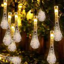 Desidiya Fairy 14 Water Drop LED String Lights - Warm White Plug (Patio, Lawn, Restaurants)...