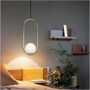 Desidiya Golden Yellow Hanging Ceiling Pendant Light, for Bedroom, Living Room, Over The Dining Table, Hotels, Malls (Capsule Hanging, Bulb Not Included) ac...