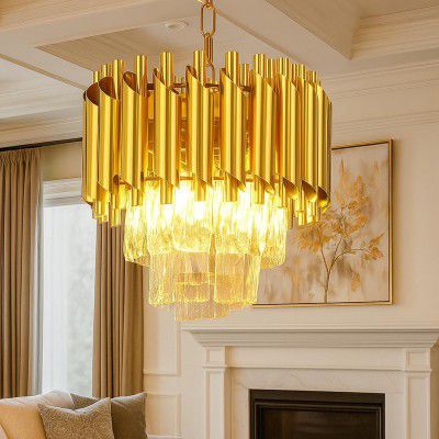 Desidiya Modern Crystal Chandelier 150watt Decorative Pendant Crystal Jhumar