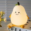 Desidiya Pear Rechargeable Silicone Night Lamp - Soft Glow Pear Lamp, Kids Night Light...
