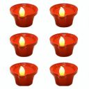 Desidiya® Water Sensor Diya Shape Diwali Night Lights Flameless Pack of 6...