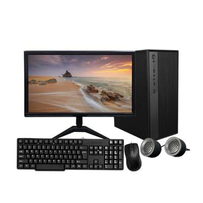 Desktop Computer Set, Core i3-4130, 8GB RAM, 128GB SSD, 20-inch Monitor with Keyboard, Mouse and Speakers