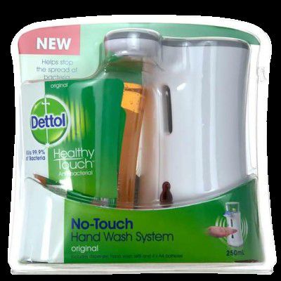 Dettol Automatic Soap Dispenser (Aloe Vera Refill Pack- 250ml, 3192934, White)