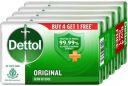 Dettol Bathing Soap Bar, Original  (4 x 125 g)...