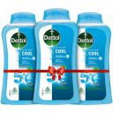 Dettol Body Wash and Shower Gel, Cool (Pack of 3 - 250ml each) | Soap-Free Bodywash | 12h Complete Odour Protection...