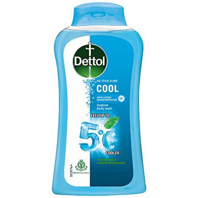 Dettol Body Wash and Shower Gel for, Cool - 250ml | Soap-Free Bodywash | 12h Odour Protection