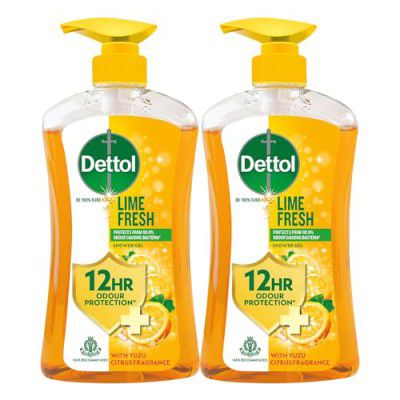 Dettol Body Wash and Shower Gel, Lime fresh-500ml | Pack Of 2
