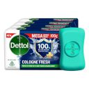 Dettol Cologne Fresh Bathing Soap Bar with 100% better odour protection- 100g Pack of 4, (400gm)...