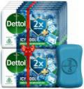 Dettol Icy Cool Bathing Soap Bar with 2X Menthol, (125gm-Packof 10)  (10 x 125 g)...