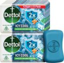 Dettol Icy Cool Bathing Soap Bar With 2xMenthol  (8 x 125 g)...