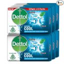 Dettol Intense Cool Bathing Soap Bar with Menthol (Pack of 6 - 125g each)...
