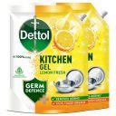 Dettol Lemon Fresh Dishwash liquid and Kitchen Gel, 3000ml (Pack of 2)...