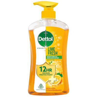 Dettol Lime Fresh Body Wash and Shower Gel 500ml dispenser for Women and Men