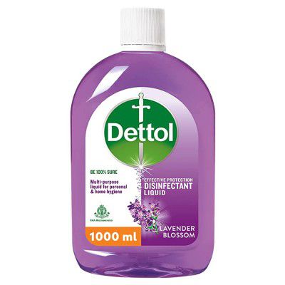 Dettol Liquid Disinfectant for Floor Cleaner, Surface Disinfection , Personal Hygiene (Lavender Blossom , 1L)