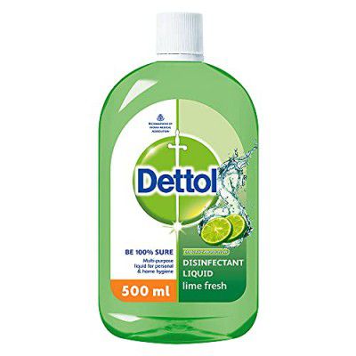 Dettol Liquid Disinfectant for Floor Cleaner, Surface Disinfection, Personal Hygiene (Lime Fresh, 500ml)