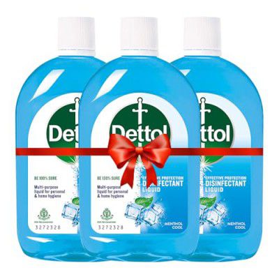Dettol Liquid Disinfectant Menthol Cool, 550ml - Pack of 3