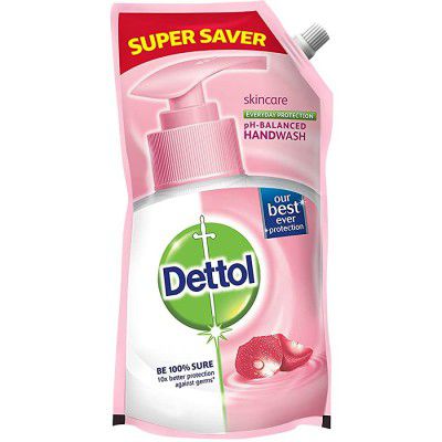 Dettol Liquid Handwash Refill - Skincare Moisturizing Hand Wash, 750 ml | Antibacterial Formula | 10x Better Germ Protection