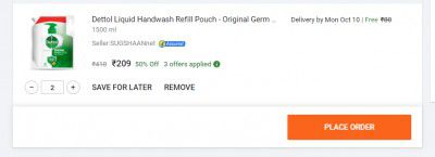 Dettol Liquid Handwash Refill Pouch - Original Germ Protection Hand Wash Pouch (1500 ml)