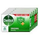 Dettol Original Germ Protection Bathing Soap Bar (Buy 4 Get 1 Free - 75g each), Combo Offer on Bath Soap...