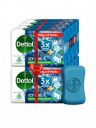 Dettol Set of 8 Icy Cool Bathing Soap Bar with 2x Menthol - 150 g each...
